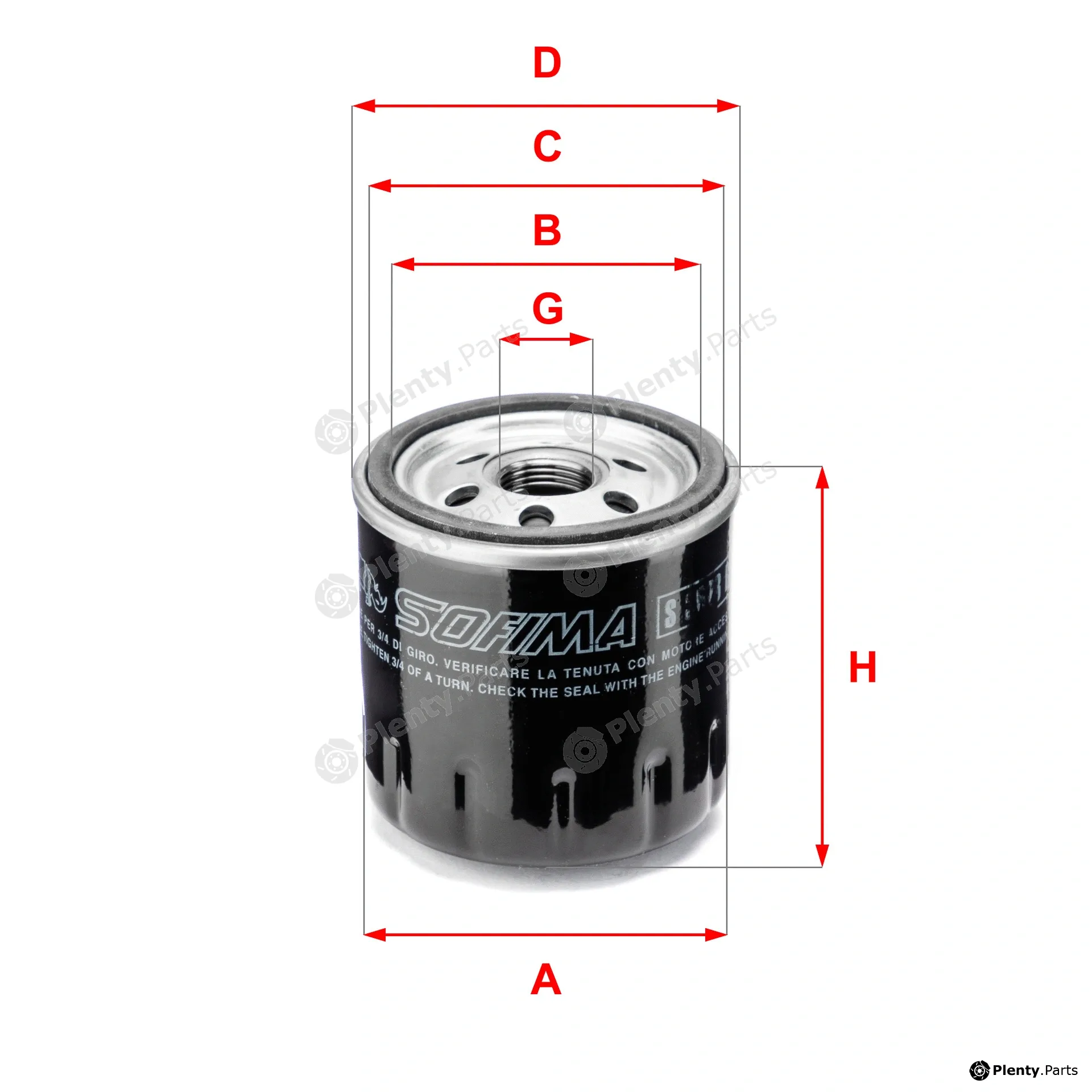 Sofima S3628R — Oil Filter