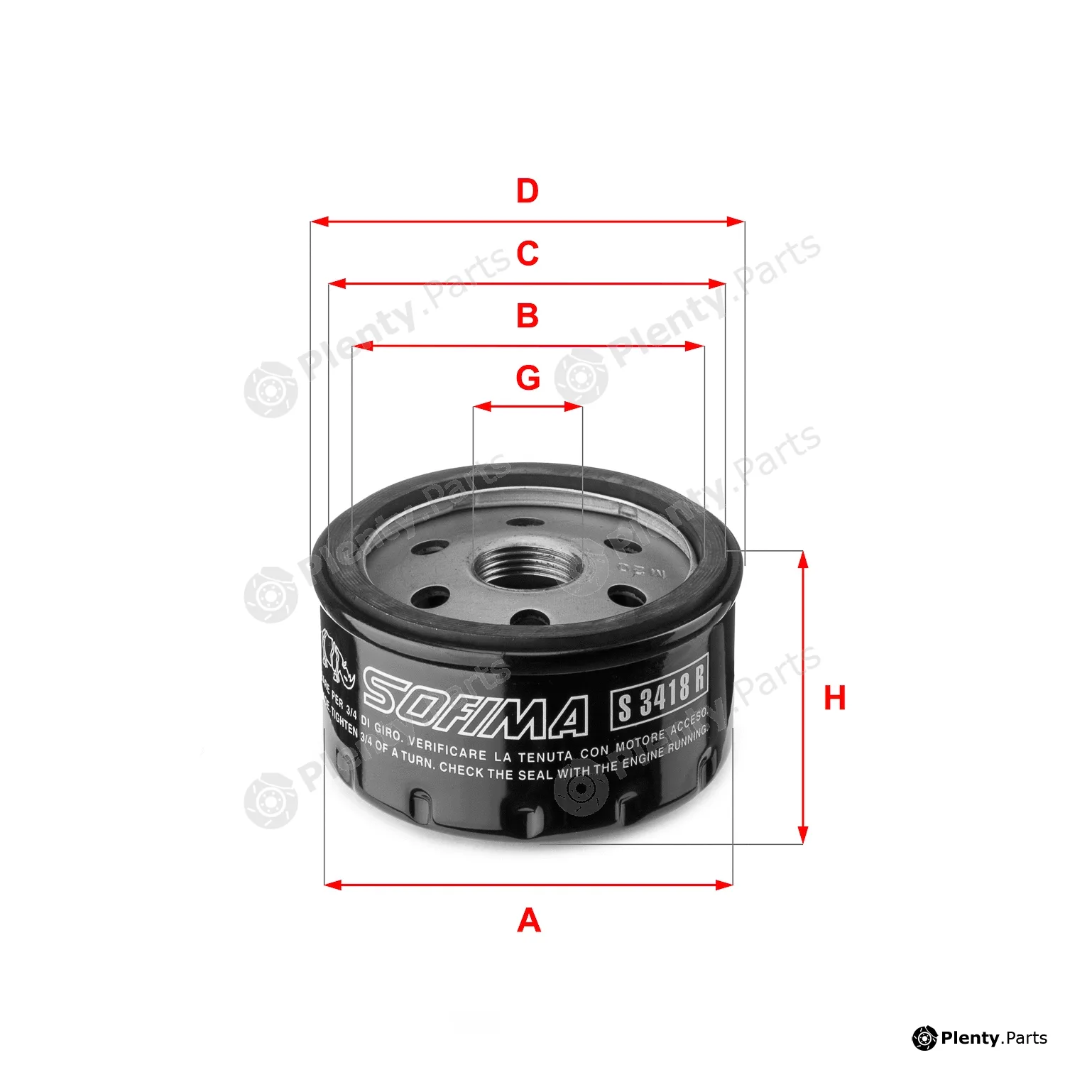 Sofima S3418R — Oil Filter