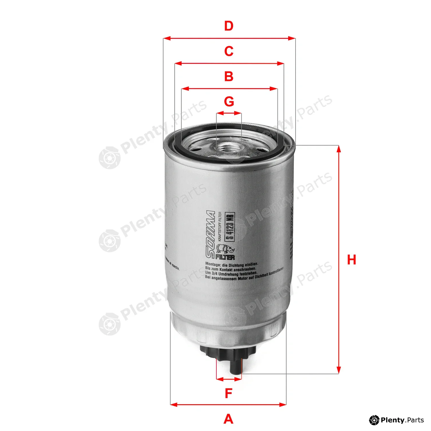 Sofima S4123NR — Fuel Filter