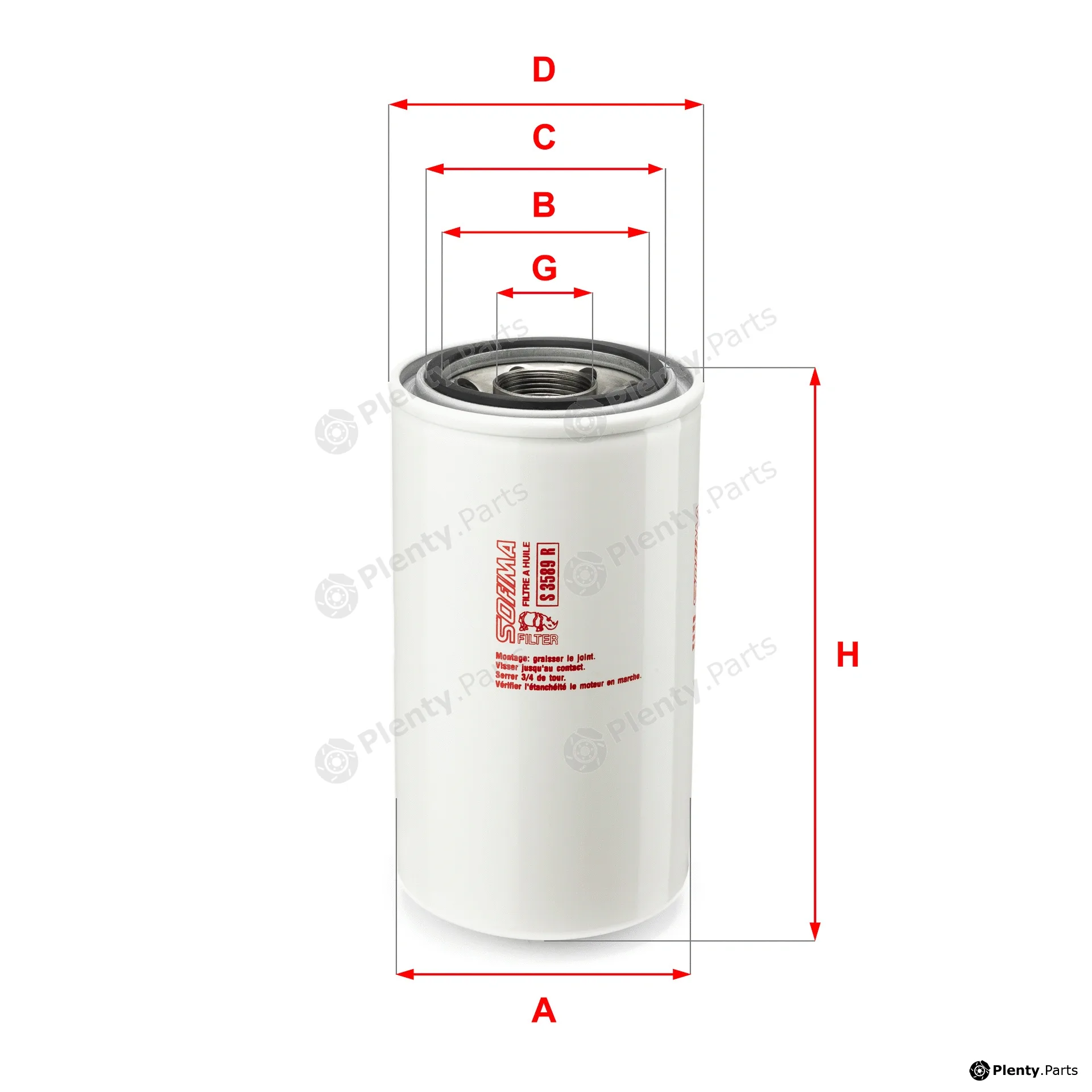 Sofima S3589R — Oil Filter