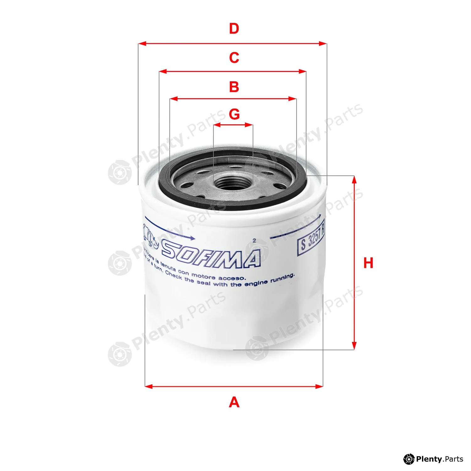 Sofima S3257R — Oil Filter