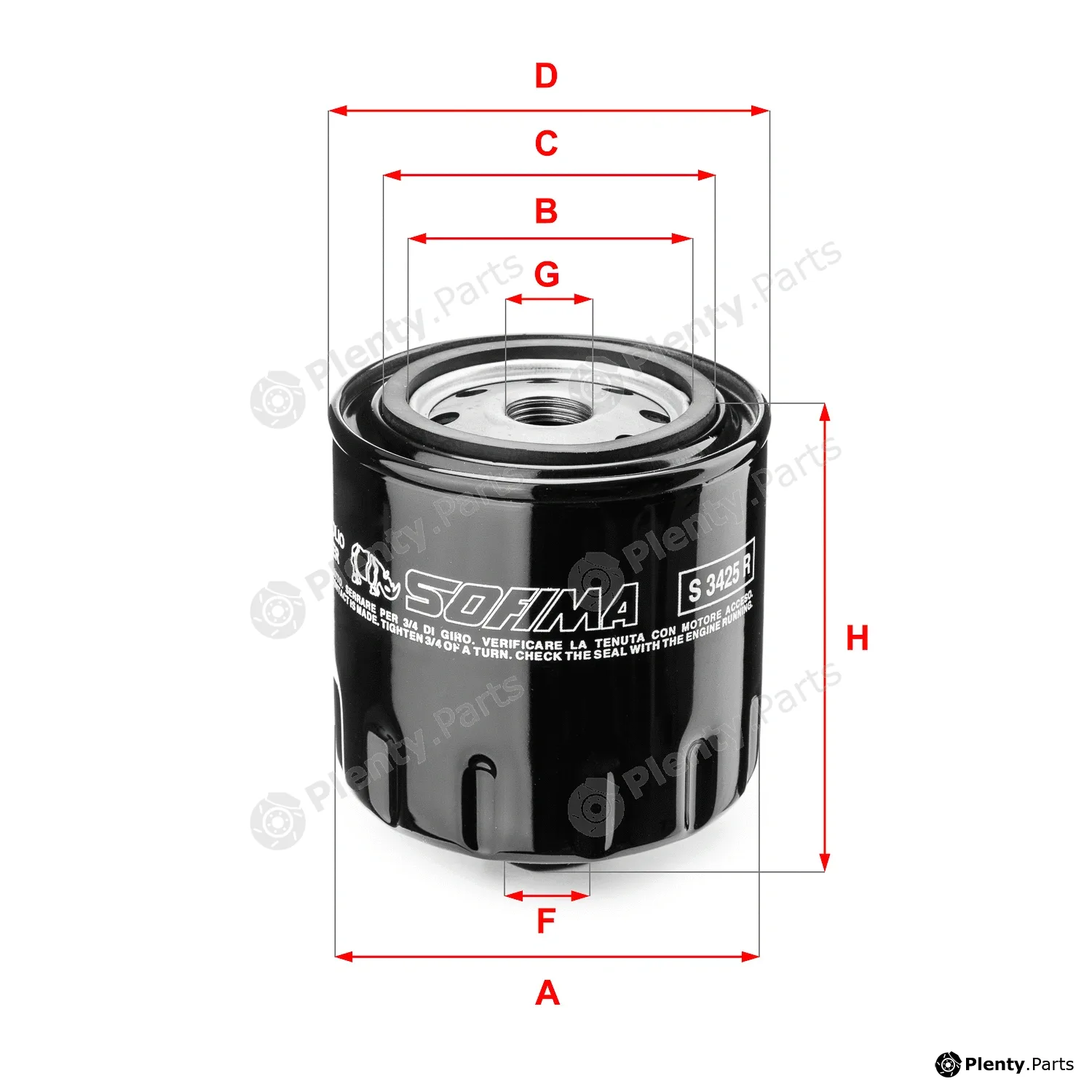 Sofima S3425R — Oil Filter