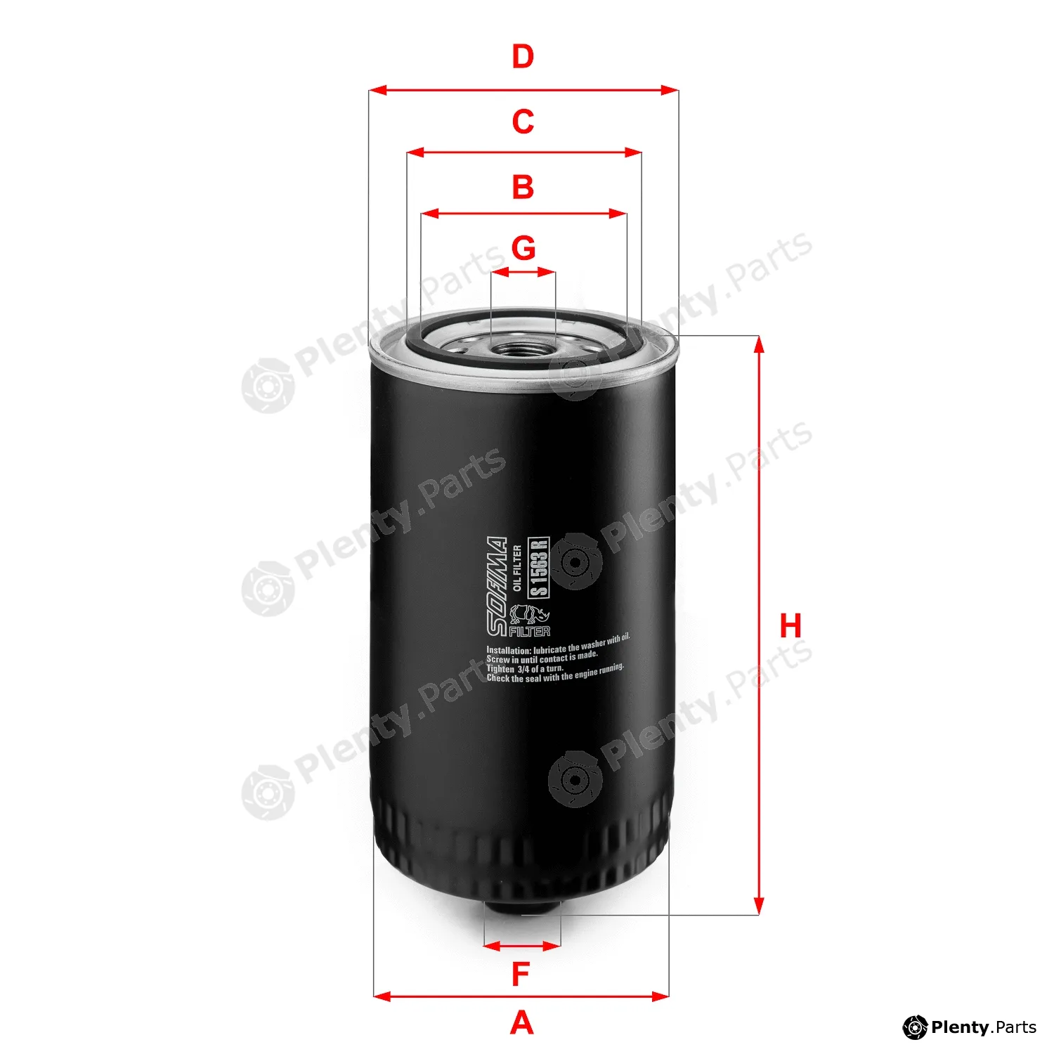 Sofima S1563R — Oil Filter