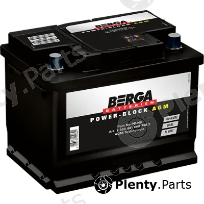 Berga 5609010687502 — Starter Battery Power Block AGM