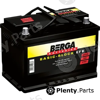 Berga 5705000767902 — Starter Battery Basic Block EFB