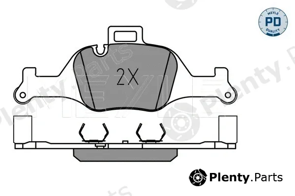 Meyle 0252590018/PD — Brake Pad Set, disc brake MEYLE-PD: Advanced performance and design.