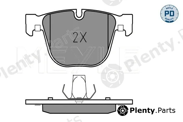 Meyle 0252373116/PD — Brake Pad Set, disc brake MEYLE-PD: Advanced performance and design.