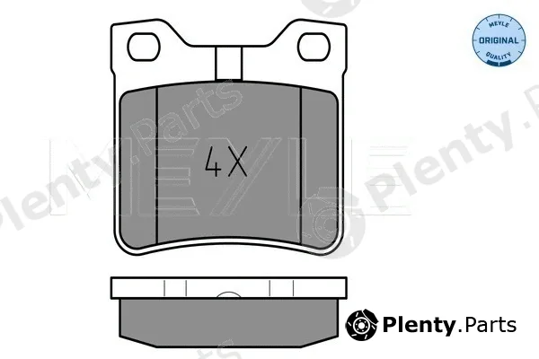 Meyle 0252127817 — Brake Pad Set, disc brake MEYLE-ORIGINAL: True to OE.