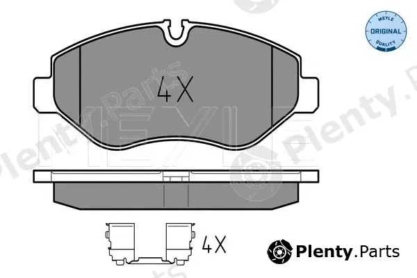 Meyle 0252919220 — Brake Pad Set, disc brake MEYLE-ORIGINAL: True to OE.