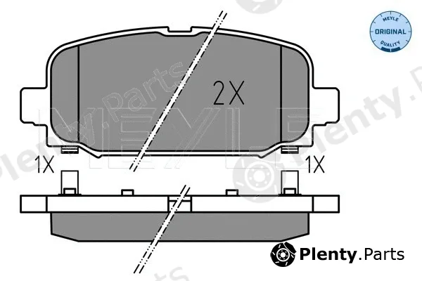 Meyle 0252284418 — Brake Pad Set, disc brake MEYLE-ORIGINAL: True to OE.