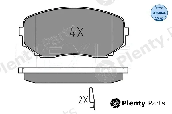 Meyle 0252454417/W — Brake Pad Set, disc brake MEYLE-ORIGINAL: True to OE.