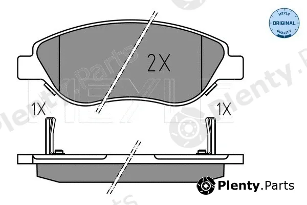 Meyle 0252247619 — Brake Pad Set, disc brake MEYLE-ORIGINAL: True to OE.