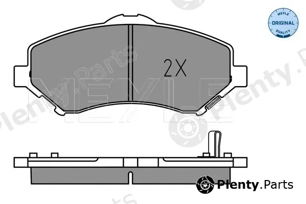 Meyle 0252460417 — Brake Pad Set, disc brake MEYLE-ORIGINAL: True to OE.