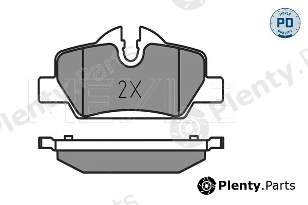 Meyle 0252598016/PD — Brake Pad Set, disc brake MEYLE-PD: Advanced performance and design.