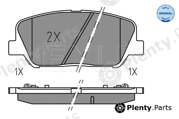 Meyle 0252491517 — Brake Pad Set, disc brake MEYLE-ORIGINAL: True to OE.