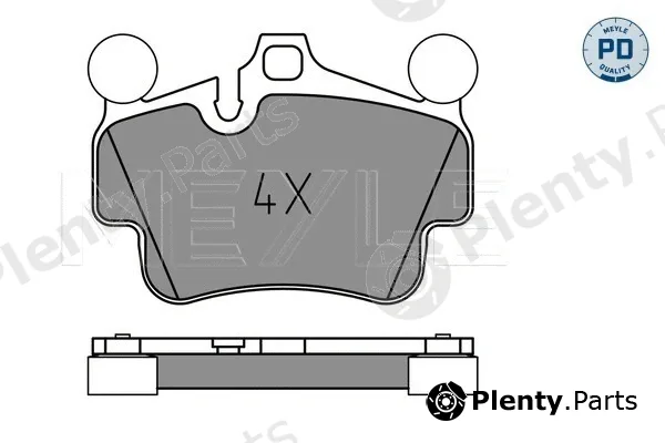 Meyle 0252404917/PD — Brake Pad Set, disc brake MEYLE-PD: Advanced performance and design.