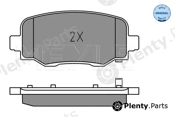 Meyle 0252573418 — Brake Pad Set, disc brake MEYLE-ORIGINAL: True to OE.