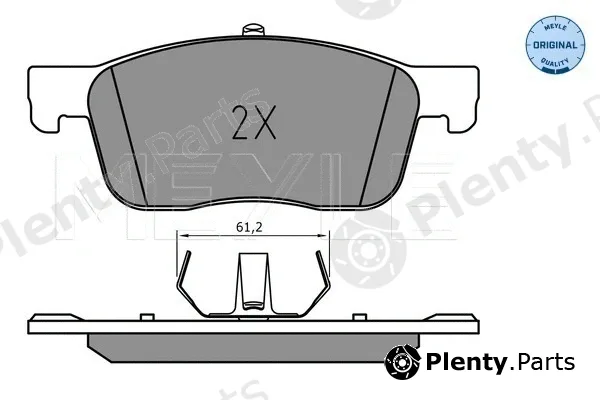 Meyle 0252259417 — Brake Pad Set, disc brake MEYLE-ORIGINAL: True to OE.