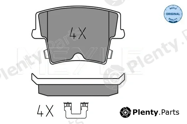 Meyle 0252416318 — Brake Pad Set, disc brake MEYLE-ORIGINAL: True to OE.