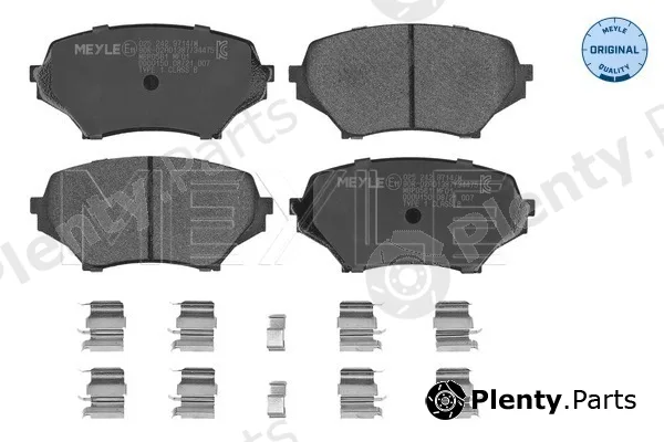 Meyle 0252429714/W — Brake Pad Set, disc brake MEYLE-ORIGINAL: True to OE.