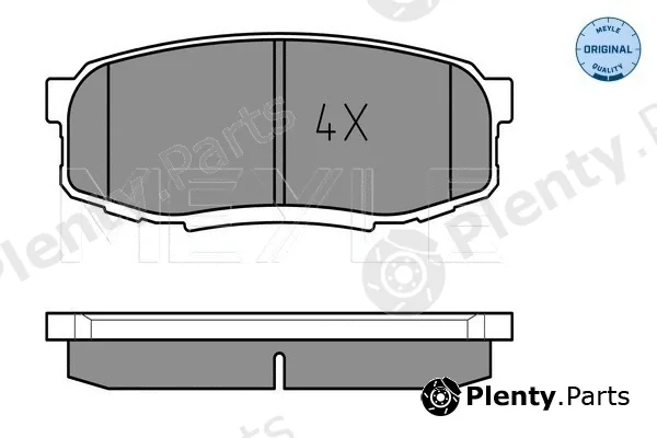Meyle 0252465317 — Brake Pad Set, disc brake MEYLE-ORIGINAL: True to OE.