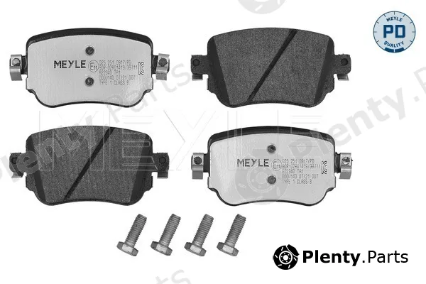 Meyle 0252510917/PD — Brake Pad Set, disc brake MEYLE-PD: Advanced performance and design.