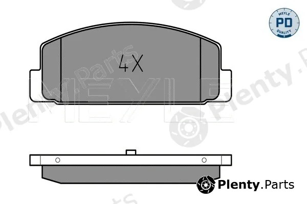 Meyle 0252404514/PD — Brake Pad Set, disc brake MEYLE-PD: Advanced performance and design.