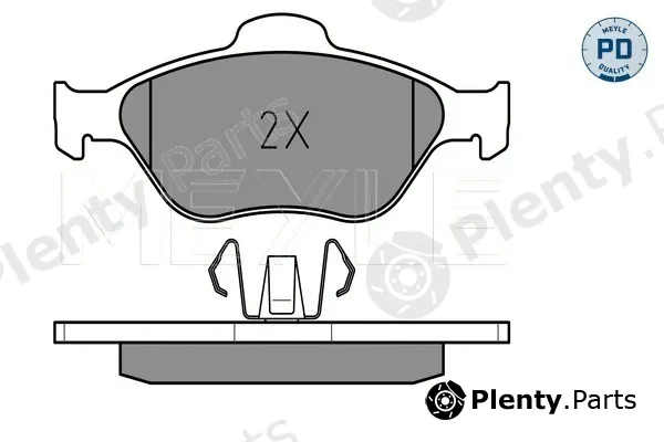 Meyle 0252360418/PD — Brake Pad Set, disc brake MEYLE-PD: Advanced performance and design.