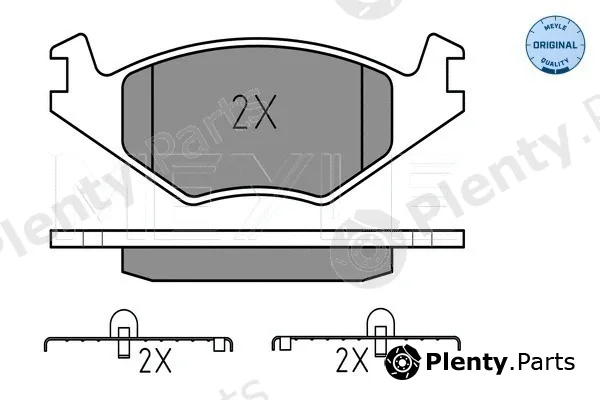 Meyle 0252088715 — Brake Pad Set, disc brake MEYLE-ORIGINAL: True to OE.