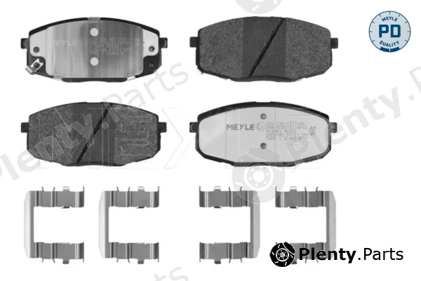 Meyle 0252396617/PD — Brake Pad Set, disc brake MEYLE-PD: Advanced performance and design.