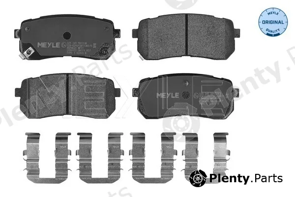 Meyle 0252455915/W — Brake Pad Set, disc brake MEYLE-ORIGINAL: True to OE.