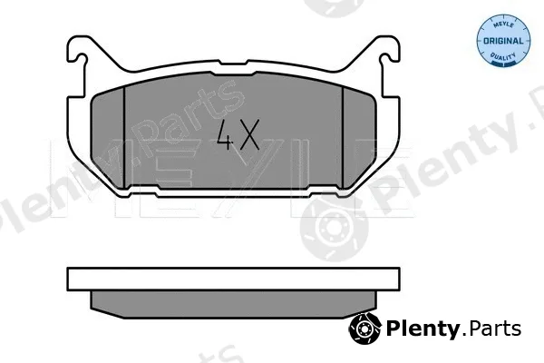 Meyle 0252176614 — Brake Pad Set, disc brake MEYLE-ORIGINAL: True to OE.