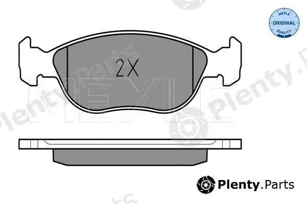 Meyle 0252192717/W — Brake Pad Set, disc brake MEYLE-ORIGINAL: True to OE.