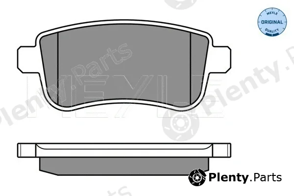 Meyle 0252482015 — Brake Pad Set, disc brake MEYLE-ORIGINAL: True to OE.