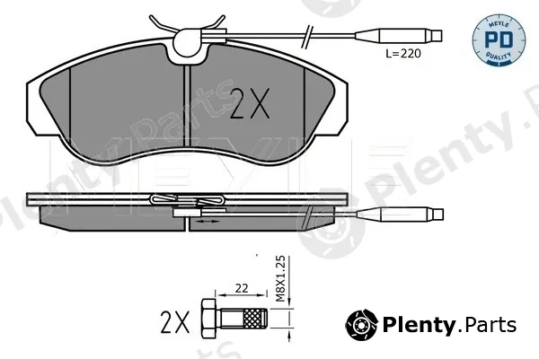 Meyle 0252179919/PD — Brake Pad Set, disc brake MEYLE-PD: Advanced performance and design.