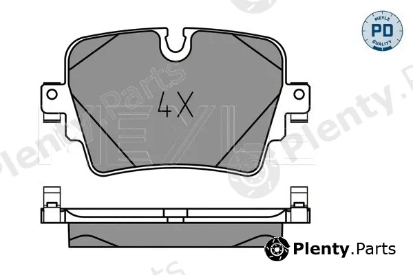 Meyle 0252574217/PD — Brake Pad Set, disc brake MEYLE-PD: Advanced performance and design.