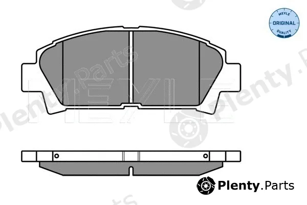 Meyle 0252196115/W — Brake Pad Set, disc brake MEYLE-ORIGINAL: True to OE.