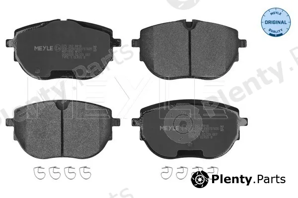 Meyle 0252626818 — Brake Pad Set, disc brake MEYLE-ORIGINAL: True to OE.