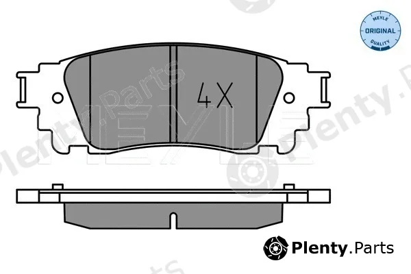 Meyle 0252215315 — Brake Pad Set, disc brake MEYLE-ORIGINAL: True to OE.