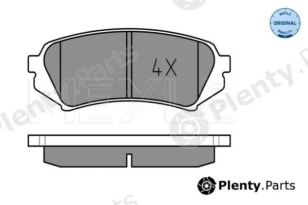 Meyle 0252353917 — Brake Pad Set, disc brake MEYLE-ORIGINAL: True to OE.