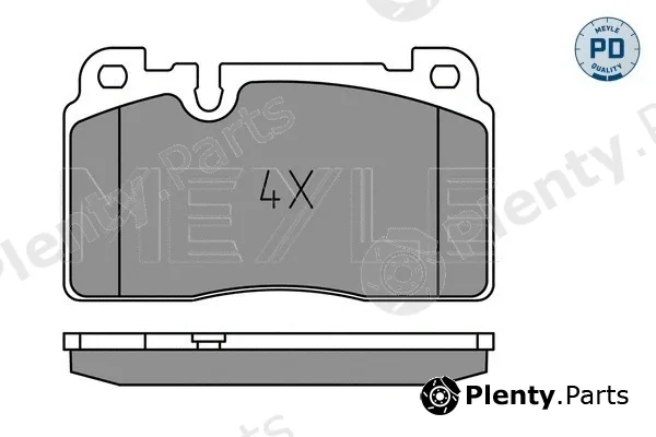 Meyle 0252564317/PD — Brake Pad Set, disc brake MEYLE-PD: Advanced performance and design.