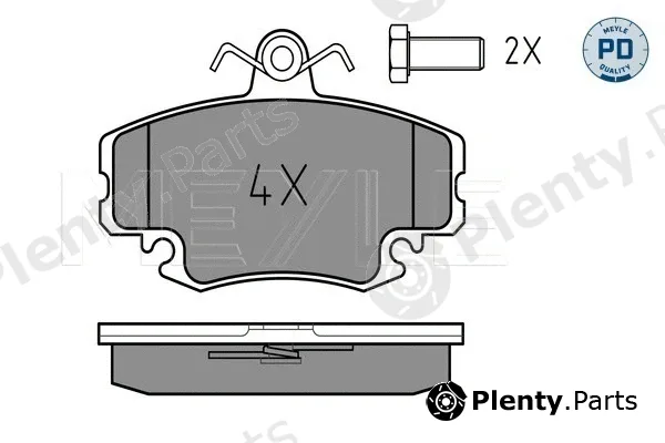 Meyle 0252146318/PD — Brake Pad Set, disc brake MEYLE-PD: Advanced performance and design.