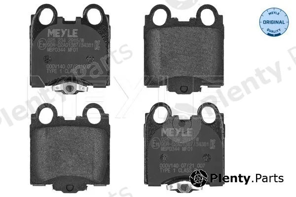 Meyle 0252342915/W — Brake Pad Set, disc brake MEYLE-ORIGINAL: True to OE.