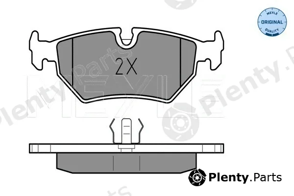 Meyle 0252127517 — Brake Pad Set, disc brake MEYLE-ORIGINAL: True to OE.