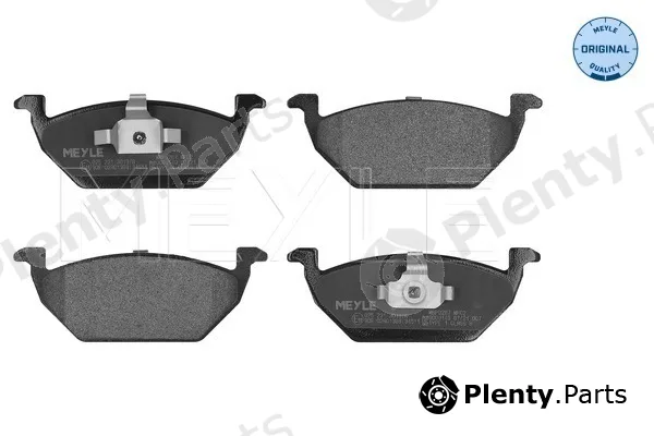 Meyle 0252313019/A — Brake Pad Set, disc brake MEYLE-ORIGINAL: True to OE.