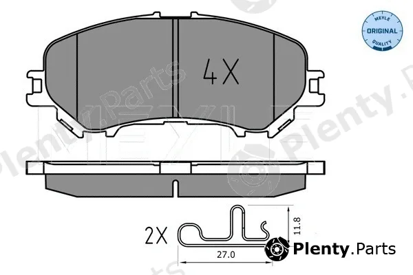 Meyle 0252206518 — Brake Pad Set, disc brake MEYLE-ORIGINAL: True to OE.