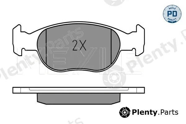 Meyle 0252193017/PD — Brake Pad Set, disc brake MEYLE-PD: Advanced performance and design.