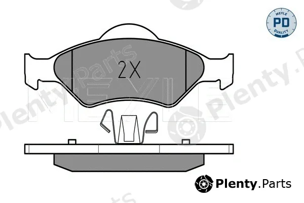 Meyle 0252320018/PD — Brake Pad Set, disc brake MEYLE-PD: Advanced performance and design.