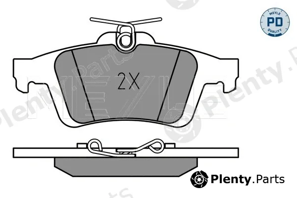Meyle 0252413717/PD — Brake Pad Set, disc brake MEYLE-PD: Advanced performance and design.