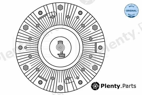 Meyle 2342340003 — Clutch, radiator fan MEYLE-ORIGINAL: True to OE.
